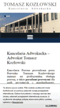Mobile Screenshot of kozlowski-adwokat.pl
